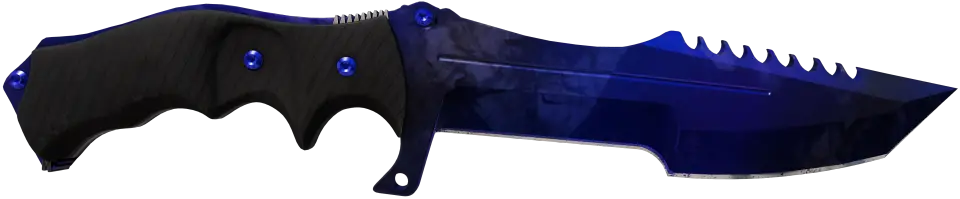 ★ Huntsman Knife | Doppler Phase 4 · Max Blue unranked pattern #124