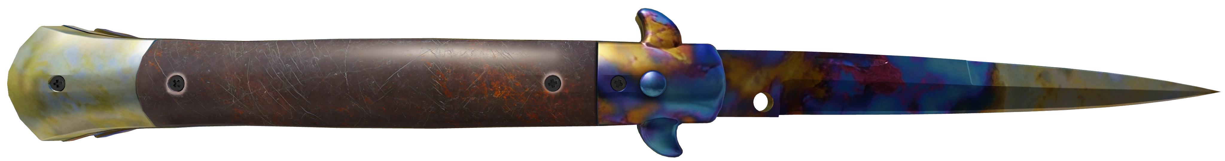 ★ Stiletto Knife | Case Hardened · Blue Gem unranked pattern #530