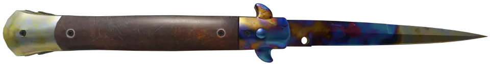 ★ Stiletto Knife | Case Hardened · Blue Gem unranked pattern #530