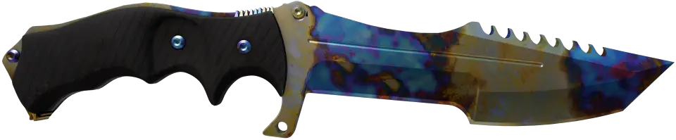 ★ Huntsman Knife | Case Hardened · Gold Gem unranked pattern #0