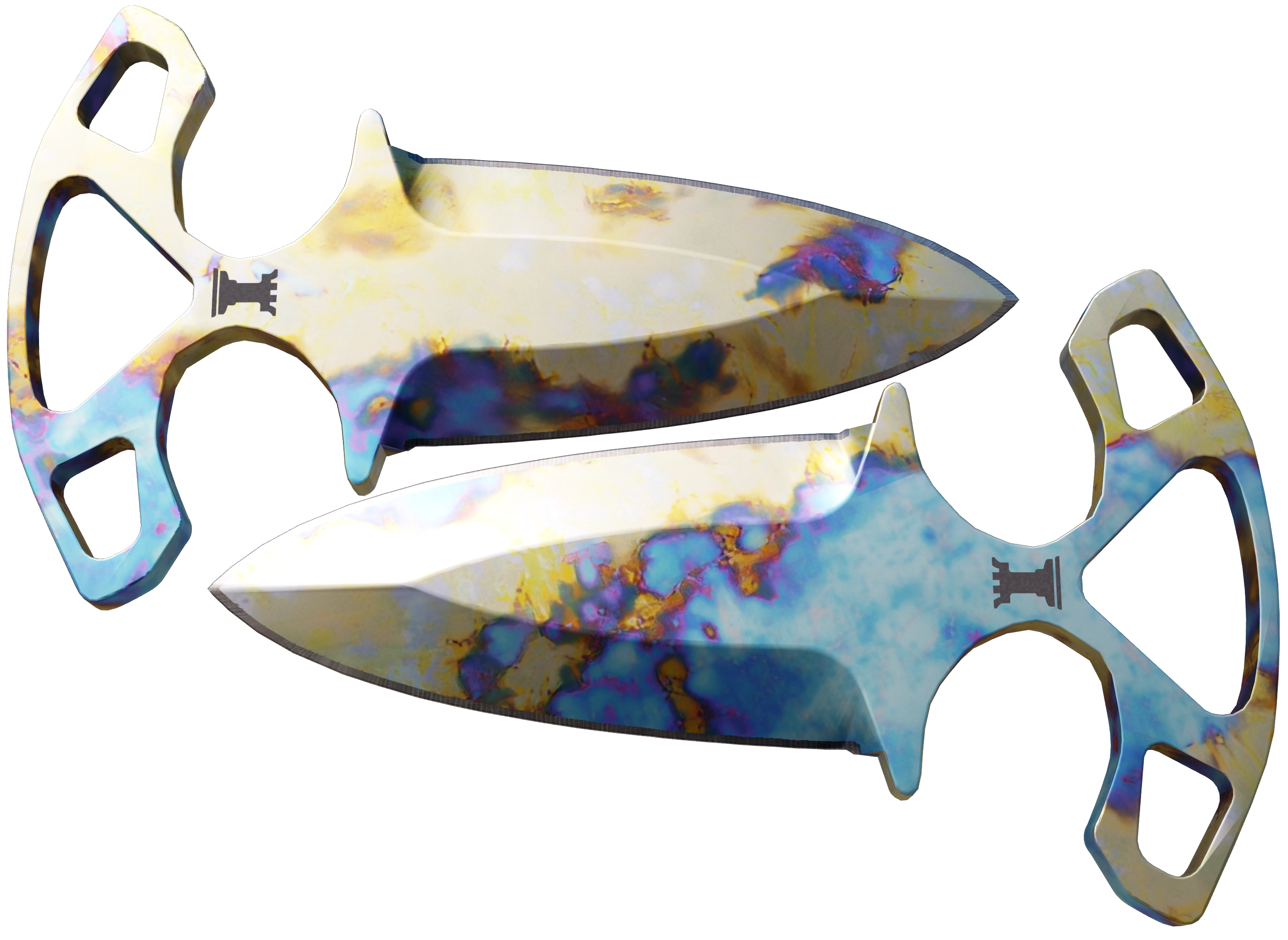 ★ Shadow Daggers | Case Hardened · Blue Gem unranked pattern #224