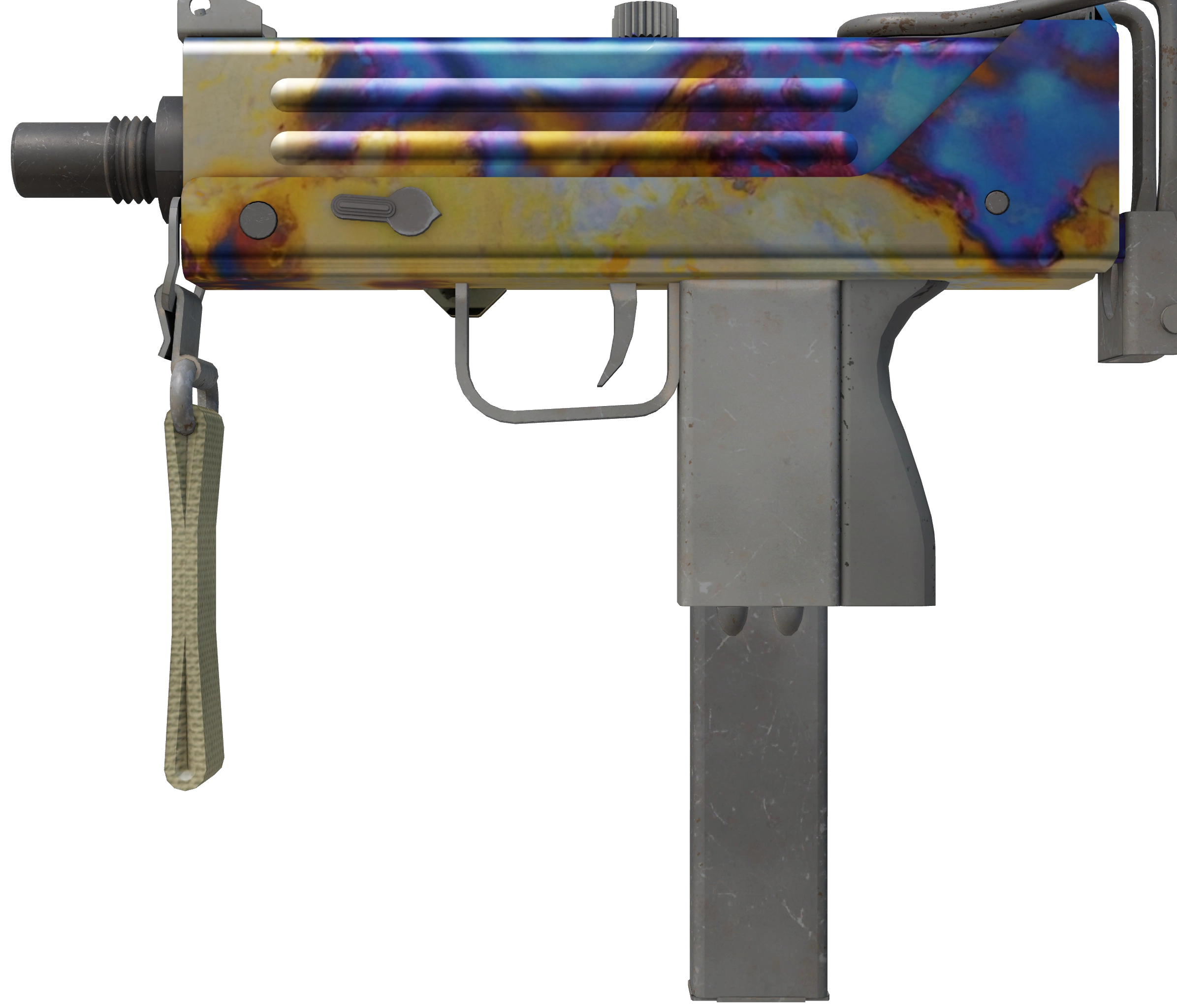 MAC-10 | Case Hardened · Gold Gem unranked pattern #276
